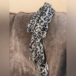 Leopard print scarf